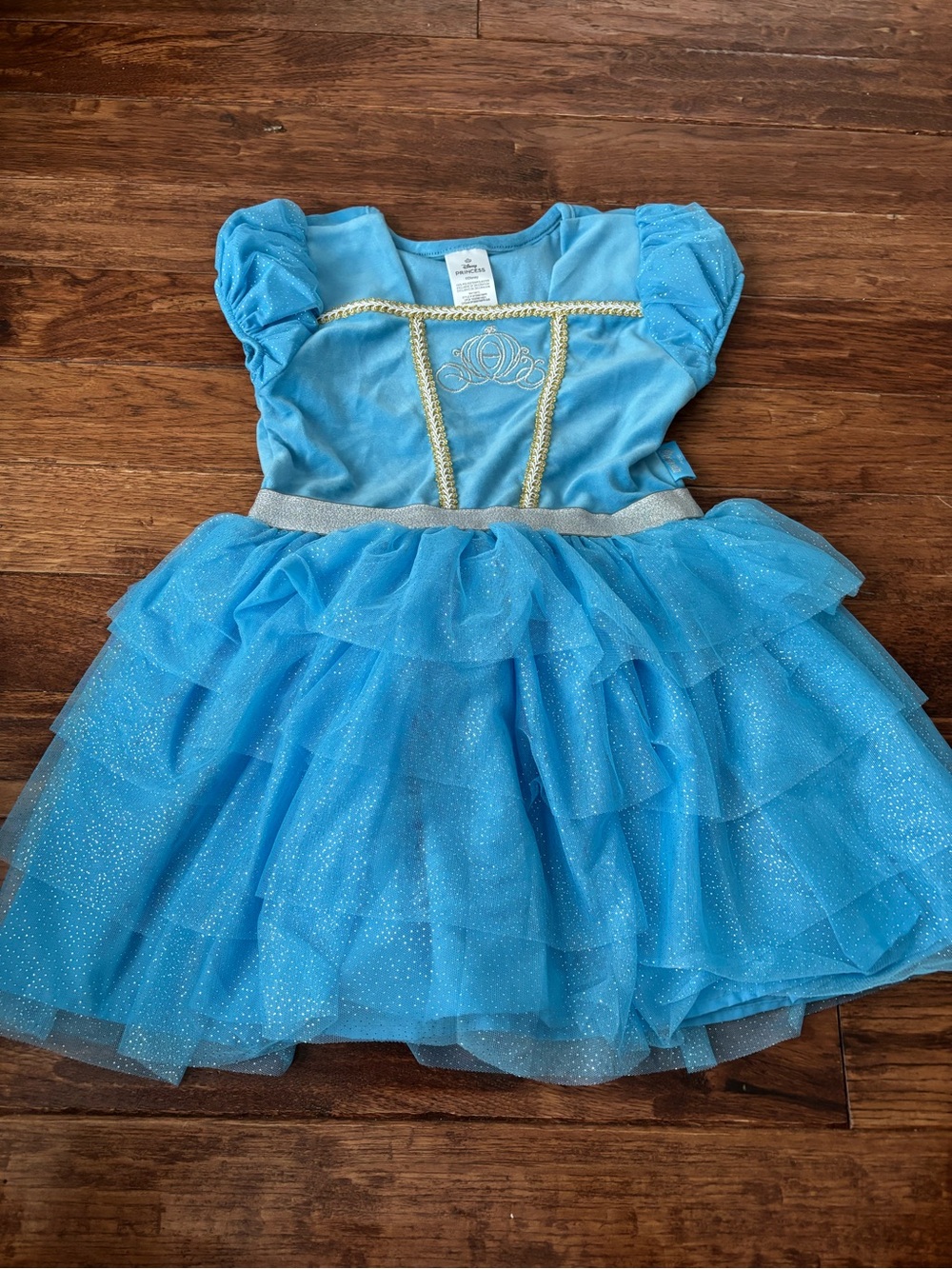 Disney Girls 8 Cinderella Princess Dress Soft Tutu Costume Dress Up Halloween